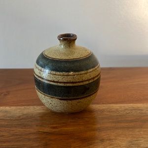 Vintage Small Japanese Stoneware Bud Vase.